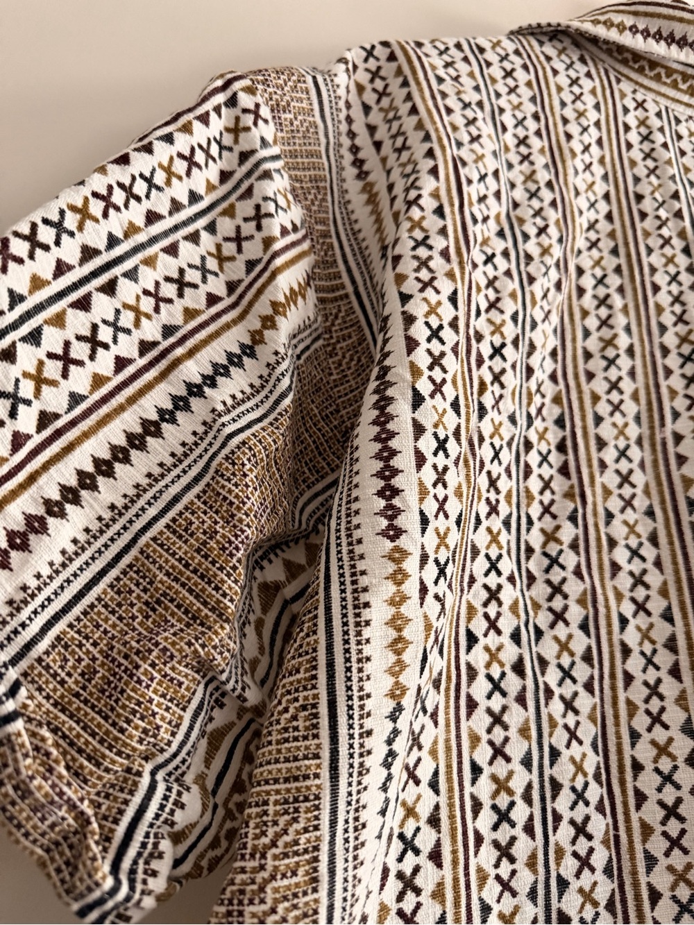 Men's Tribal Patterned Button-Up - Picture 7 of 7